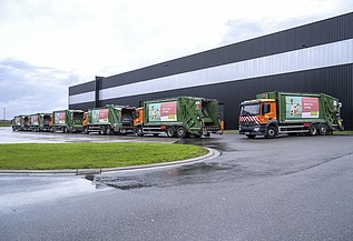 Photo of Biosort in Beringen, a waste processing and sorting plant.