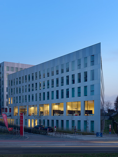 Photo du bâtiment de l'école Syntra à Anvers-Berchem.