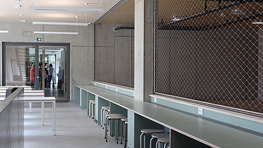 Photo d’un espace ouvert du nouveau Lycée Lakbors (Focus Noord) à Deurne.