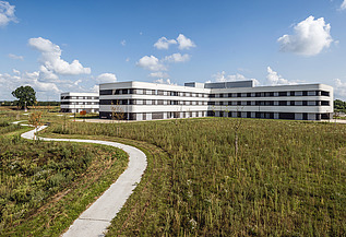 Photo of the ZMK, Maas and Kempen Hospital, in Maaseik. 