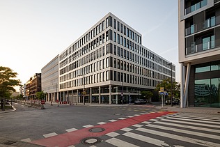 Photo of the front of Moiré - SQ27 in Belval, Luxembourg.