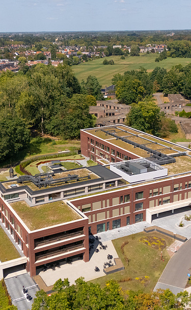 Drone image of the new RCF Christine care centre in Ekeren