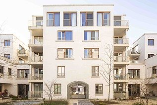 Foto van het gebouw Palazzo van Stapelplein, een woonproject in Gent dat bestaat uit twee gebouwen met in totaal 125 woonutits.