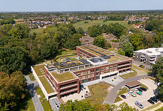 Drone image of the new RCF Christine care centre in Ekeren
