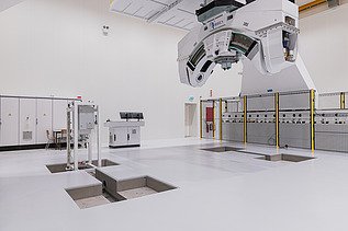Photo de détail de la nouvelle salle blanche de SABCA à Lummen.