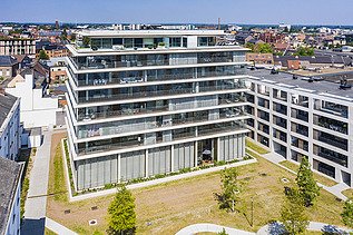 Photo de Refuga, un projet de redéveloppement résidentiel et multifonctionnel à Hasselt.