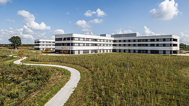 Foto van het ZMK, Ziekenhuis Maas en Kempen, in Maaseik. 