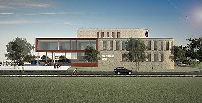 Renderbeeld van het nieuwe Politiekantoor in Tervuren-Vossem.