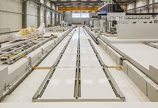 Photo de la salle des brouillards devant le SABCA à Lummen.