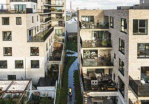 Photo du Cohousing Bijgaardehof à Gand- Sint-Amandsberg.