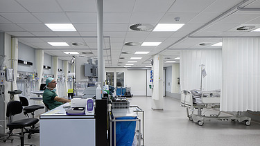 Foto van de nieuwe recovery in ZMK (Ziekenhuis Maas en Kempen) in Maaseik.