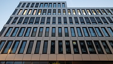 Photo of the façade of Moiré - SQ27 in Belval, Luxembourg.