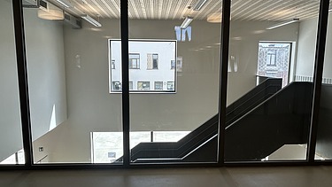 Photo of a stairwell at the new Lyceum Lakbors (Focus Noord) in Deurne.