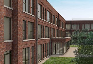  Renderbeeld van het nieuwe woonzorgcentrum WZC Christine in Ekeren