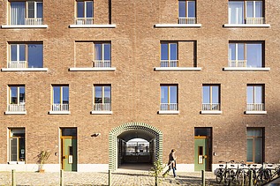 Photo de l'immeuble Palazzo van Stapelplein, un projet résidentiel à Gand composé de deux immeubles avec un total de 125 unités résidentielles.