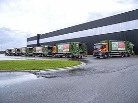 Photo of Biosort in Beringen, a waste processing and sorting facility.