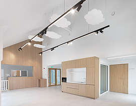 Photo of the nursery at De Gendarmerie, a multifunctional social community center in Aalst.