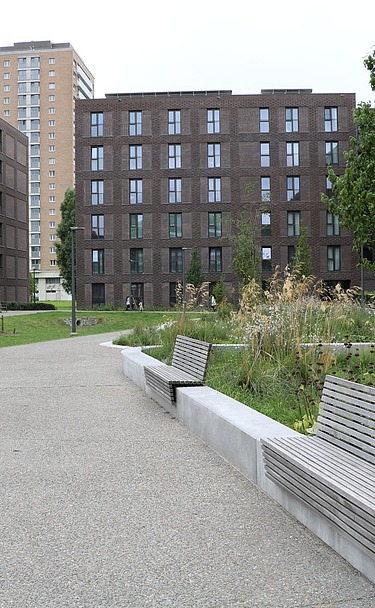 Photo of Luca II, a social housing complex in Antwerp-Luchtbal.