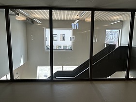 Photo of a stairwell at the new Lyceum Lakbors (Focus Noord) in Deurne.