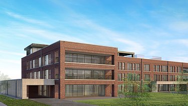 WZC Christine Ekeren  Renderbeeld van het nieuwe woonzorgcentrum WZC Christine in Ekeren