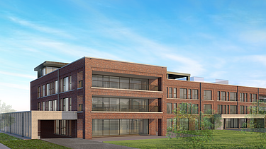  Render image of the new RCF Christine residential care centre in Ekeren