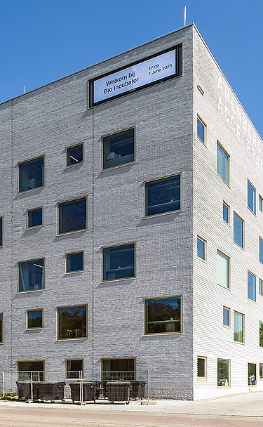 Foto van Bio-Incubator, gelegen in het Arenbergpark in Heverlee.