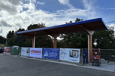 Foto van een Storm/Q8 laadstation in Dinant.