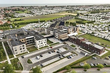  Drone photo of the new Jacky Maes residential care centre in Bredene.