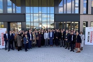 Photo de la visite de la délégation flamande chez ZÜBLIN Timber.