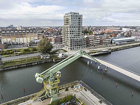 Photo of Stapelplein, a residential project in Ghent featuring two buildings with 125 residential units.