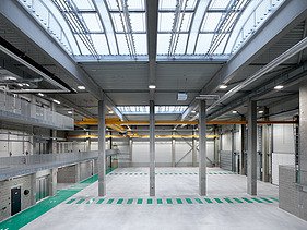 Image de l'entrepôt dans le centre de services d'Elia à Kruisem.