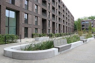 Foto van Luca II, een sociaal wooncomplex in Antwerpen-Luchtbal.