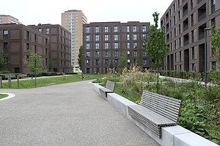 Foto van Luca II, een sociaal wooncomplex in Antwerpen-Luchtbal.
