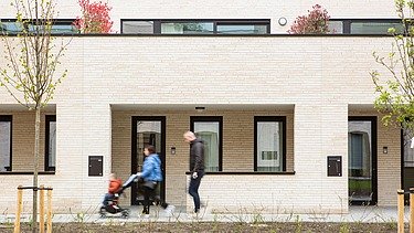 Photo de Nieuwland, un complexe résidentiel à Gand.