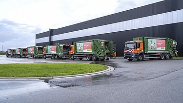 Photo de Biosort à Beringen, une usine de tri de traitement des déchets.