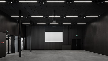 Photo of the event hall of De Gendarmerie, a multipurpose social community center in Aalst.