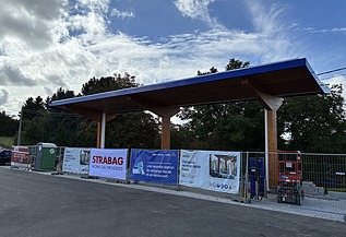 Foto van een Storm/Q8 laadstation in Dinant.