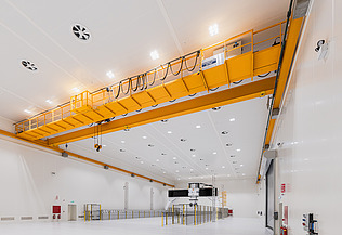 Foto van de nieuwe cleanroom voor SABCA in Lummen.