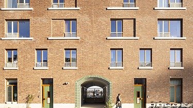 Foto van het gebouw Palazzo van Stapelplein, een woonproject in Gent dat bestaat uit twee gebouwen met in totaal 125 woonutits.