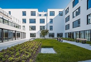 Photo du patio du nouveau WZC Kimpenhof Oudsbergen