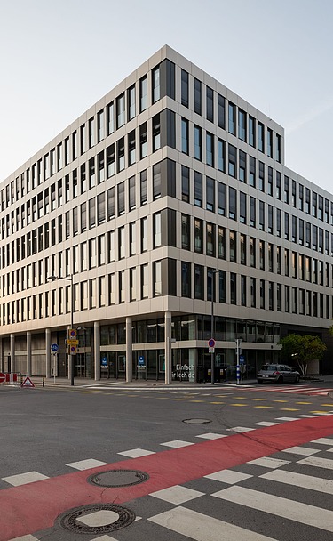 Photo of the front of Moiré - SQ27 in Belval, Luxembourg.