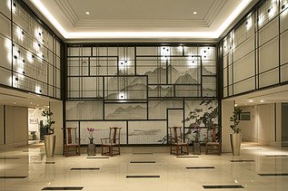 Photo du hall d'entrée de l'hôtel Tangla à Bruxelles.