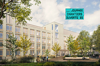 Croquis de la nouvelle aile de l'hôpital St Franciscus