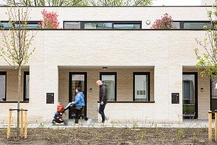 Foto van Nieuwland, een residentieel complex in Gent.