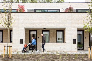Photo de Nieuwland, un complexe résidentiel à Gand.