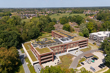 Drone image of the new RCF Christine care centre in Ekeren
