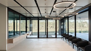 Image of the lobby in the Voer and Dijle Police Station of in Tervuren-Vossem.