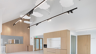 Photo of the nursery at De Gendarmerie, a multifunctional social community center in Aalst.