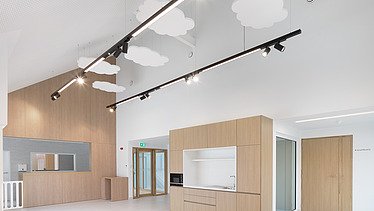 Photo of the nursery at De Gendarmerie, a multifunctional social community center in Aalst.