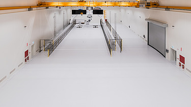 Foto van de nieuwe cleanroom voor SABCA in Lummen.